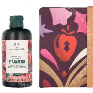 The Body Shop G3 Small Strawberry Giftset 140ml Hand Cream 30ml/Body Butter 50ml/Shower Cream 60ml fles en verpakking