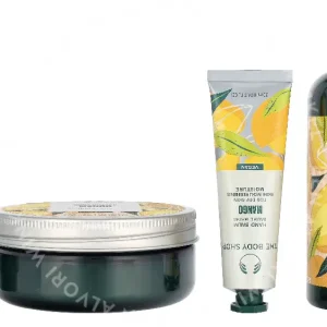 The Body Shop G4 Medium Mango Giftset 540ml Mango Shower Gel 250ml/Mango Body Butter  200ml/Mango Body Scrub  50ml/Mango Hand Balm 30ml/Mango Lip Butter 10ml fles