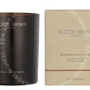 Molton Brown Re-Charge Black Pepper Candle 190g  fles en verpakking