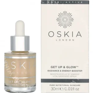 Oskia Get Up & Glow Radiance & Energy Booster 30ml  fles en verpakking