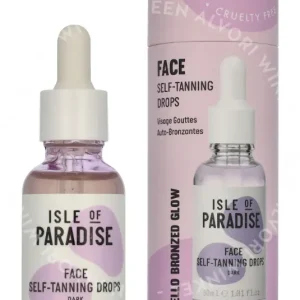 Isle of Paradise Self Tanning Drops 30ml Dark fles en verpakking