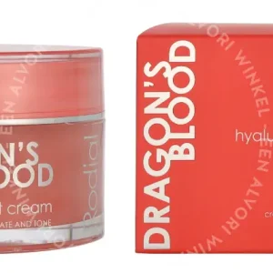 Rodial Dragon's Blood Hyaluronic Night Cream 50ml Hydrate And Tone fles en verpakking