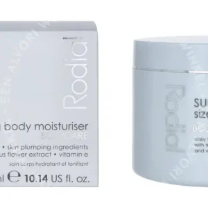 Rodial Super Fit Size Zero Body Care / Daily Toning  Body Moisturiser 300ml  fles en verpakking