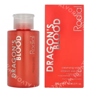 Rodial Dragon's Blood Cleansing Water 300ml Hydrate And Tone fles en verpakking