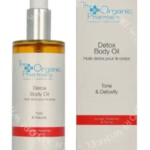 The Organic Pharmacy Detox Cellulite Body Oil 100ml  fles en verpakking