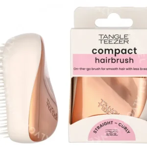 Tangle Teezer Compact Styler Detangling Hair Brush 1stuk Rose Gold fles en verpakking