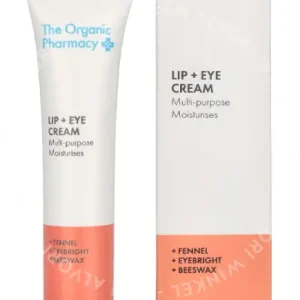 The Organic Pharmacy Lip + Eye Cream 10ml  fles en verpakking
