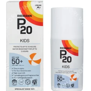P20 Kids Lotion SPF50+ 200ml  fles en verpakking