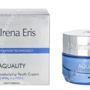 Dr Irena Eris Aquality Intense Moisturizing Youth Cream 4HAs + y-PGA 50ml  fles en verpakking
