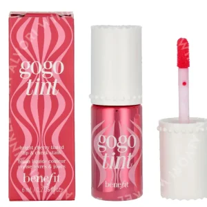 Benefit Gogotint 6ml Bright Cherry Tinted Lip & Cheek Stain fles en verpakking