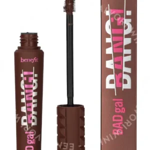 Benefit Badgal Bang! Waterproof Volumizing Mascara 36H 8.5g Rebel Brown fles en verpakking