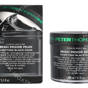 P.T. Irish Moor Mud Purifying Black Mask 150ml For All Skin Types fles en verpakking