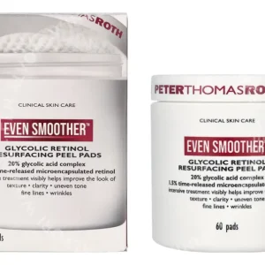 P.T. Roth Even Smoother Glycolic Retinol Resurf. Peel Pads 60stuk 60 Pcs fles en verpakking