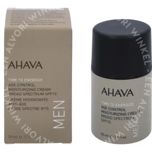 Ahava Men T.T.E. Age Control Moisturizing Cream SPF15 50ml fles en verpakking