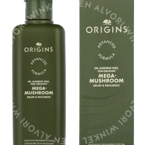 Origins Dr. Weil Mega-Mushroom R&R Soothing Treatment Lotion 200ml  fles en verpakking