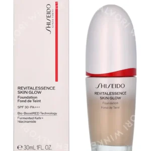 Shiseido Revitalessence Skin Glow Foundation 30ml #130 Opal fles en verpakking