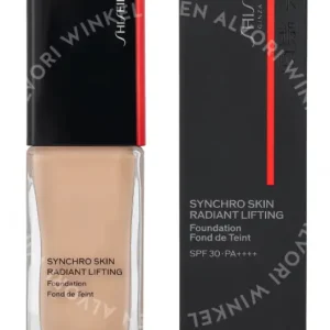 Shiseido Synchro Skin Radiant Lifting Foundation SPF30 30ml #220 Linen fles en verpakking
