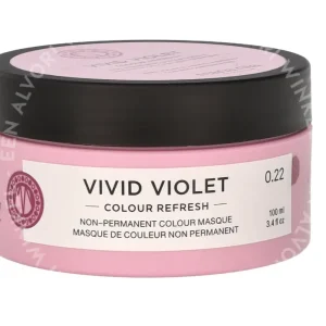 Maria Nila Colour Refresh Non-Pigmented Cream 100ml 0.22 Vivid Violet/Sulphate Paraben Free fles
