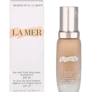 La Mer The Soft Fluid Long Wear Foundation SPF20 30ml #120 Ivory fles en verpakking