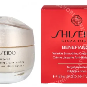 Shiseido Benefiance Wrinkle Smoothing Cream Enriched 50ml  fles en verpakking