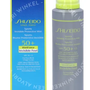 Shiseido Sports Wetforce Invisible Protective Mist SPF50+ 150ml  fles en verpakking