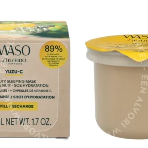 Shiseido WASO Yuzu-C Beauty Sleeping Mask - Refill 50ml  fles en verpakking