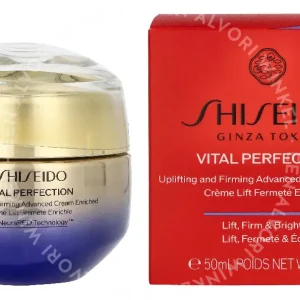 Shiseido Vital Perfection Uplifting and Firming Advanced Cream Enriched 50ml  fles en verpakking