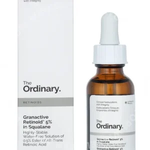 The Ordinary Granactive Retinoid 5% 30ml in Squalane fles en verpakking
