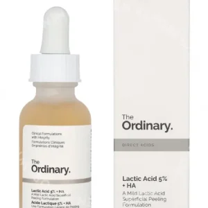 The Ordinary Lactic Acid 5% + HA 30ml  fles en verpakking