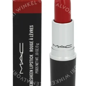 MAC Cremesheen Lipstick 3g # 201 Brave Red fles en verpakking