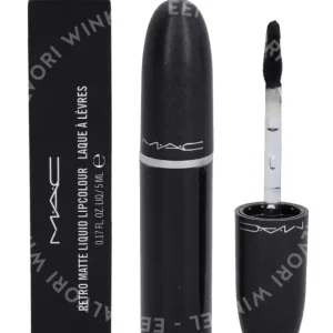 MAC Retro Matte Liquid Lipcolour 5ml #125 Caviar fles en verpakking