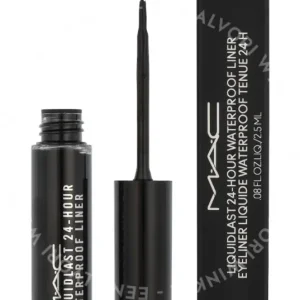 MAC Liquidlast 24H Waterproof Eye Liner 2.5ml Point Black fles en verpakking