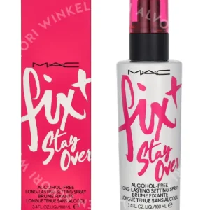 MAC Fix+ Stayover Alcohol-Free Setting Spray 100ml fles en verpakking
