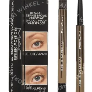 MAC Pro Brow Definer 1 Mm Tip Brow Pencil 24 Hour Waterproof 0.03g Fling fles en verpakking