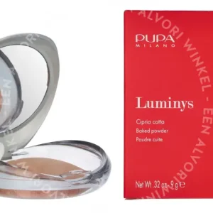 Pupa Luminys Baked Face Powder 9g #05 Amberlight fles en verpakking