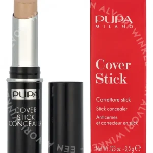 Pupa Cover Stick Concealer 3.5g #001 Light Beige fles en verpakking