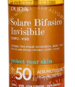 Pupa Multifunction Invisible Two-Phase Sunscreen SPF50 200ml  fles