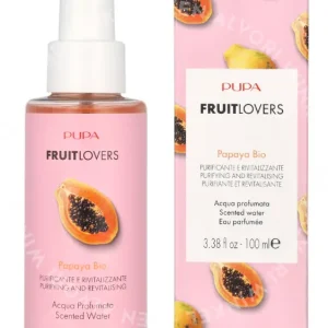 Pupa Fruit Lovers Scented Water Spray 100ml Papaya fles en verpakking