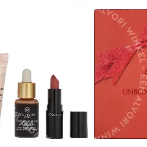 Collistar Icons Set 176.2ml Firming Scrub 150g/ Anti-Wrinkle Cream 15ml/Self-Tanning Drops 10ml/Lipstick #102 Rosa Antico 1