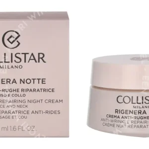 Collistar Rigenera Notte Anti-Wrinkle Repairing Night Cream 50ml fles en verpakking