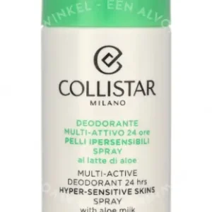 Collistar Multi-Active Deo Hyper-Sens. Skins 24H 100ml Alcohol Free With Aloe Milk verpakking