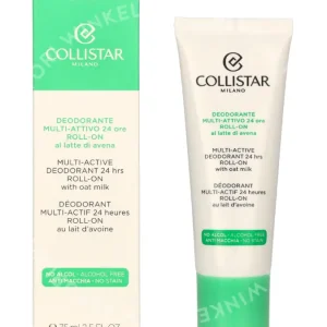 Collistar Multi-Active Deo 24H Roll On 75ml Alcohol Free - With Oat Milk fles en verpakking