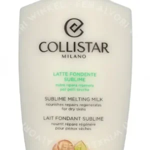 Collistar Sublime Melting Milk 400ml For Dry Skins fles