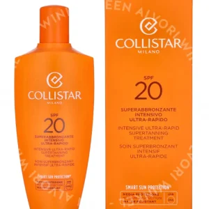 Collistar Intensive Ultra-Rapid Supertanning Treatment SPF20 200ml  fles en verpakking