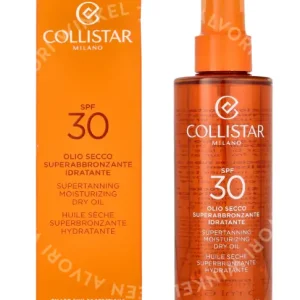 Collistar Supertanning Moisturizing Dry Oil SPF30 200ml  fles en verpakking