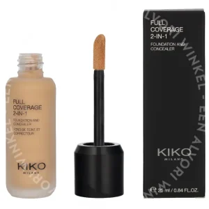 Kiko Milano Full Coverage 2 In 1 Foundation & Concealer 25ml N25 fles en verpakking