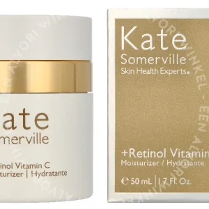 Kate Somerville +Retinol Vitamin C Moisturizer 50ml  fles en verpakking