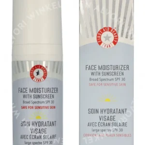 First Aid Beauty Face Moisturizer With Suncreen Broad Spectrum SPF 30 50ml  fles en verpakking
