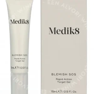 Medik8 Blemish SOS Target Gel 15ml fles en verpakking