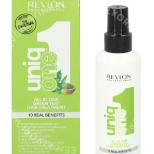 Revlon Uniq One Green Tea Hair Treatment 150ml 10 Benefits fles en verpakking